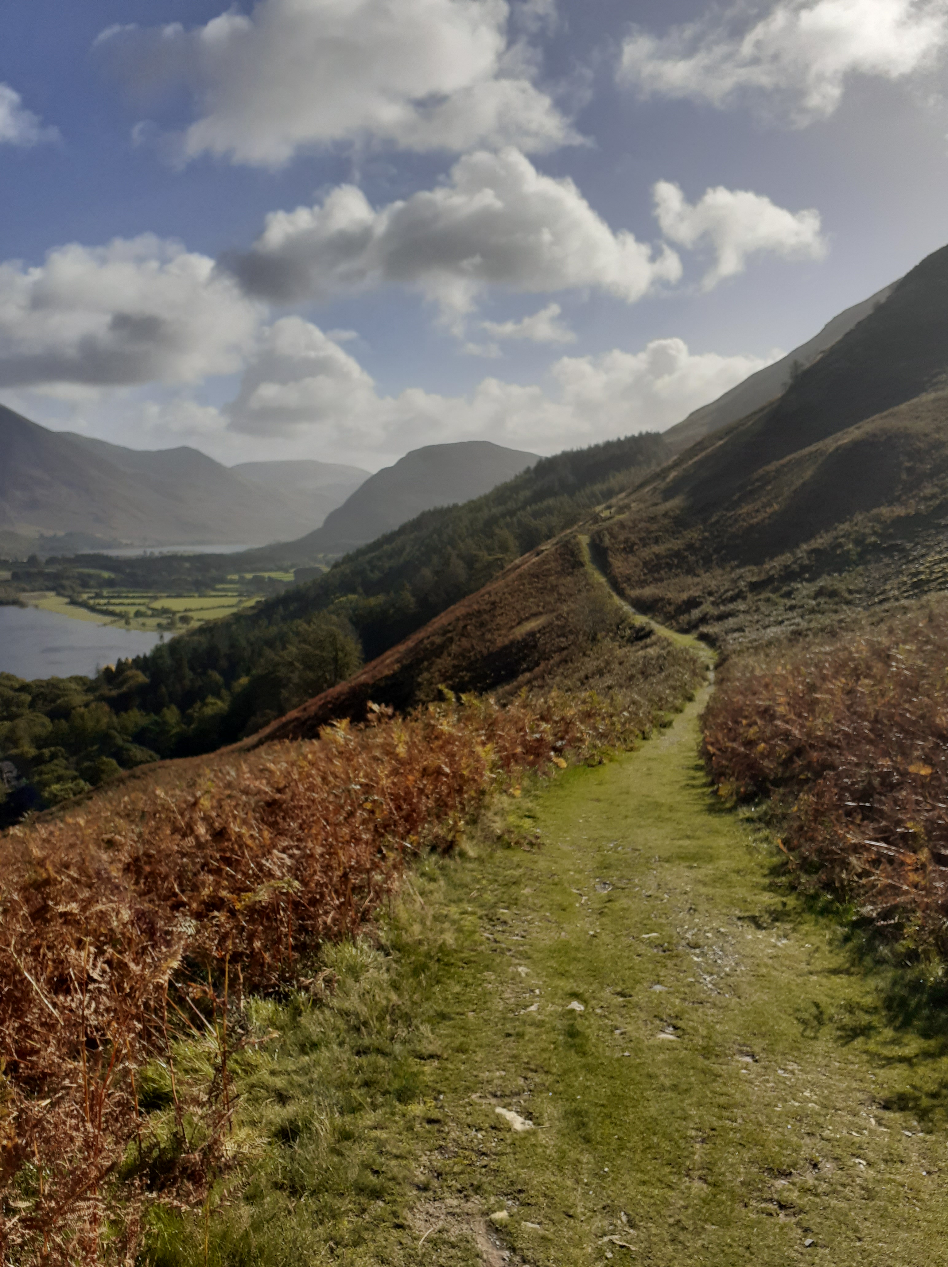 walking trail to Loweswater in the English Lake District